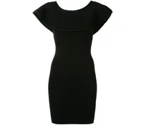 Schulterfreies Minikleid - Schwarz
