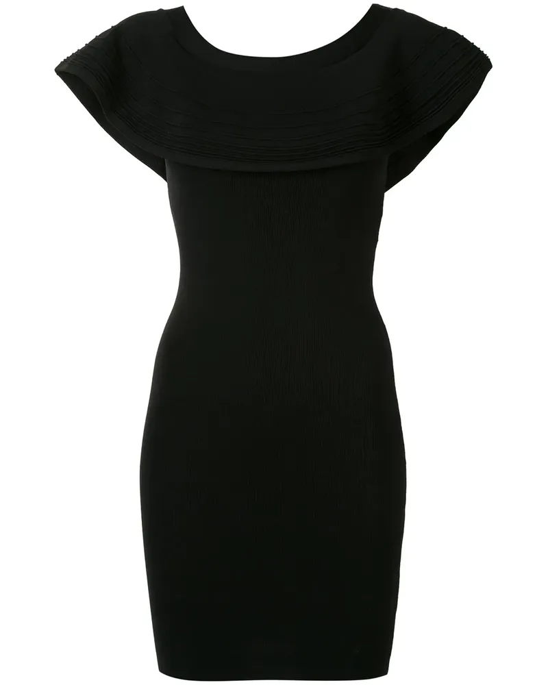 Paule Ka Schulterfreies Minikleid - Schwarz Schwarz