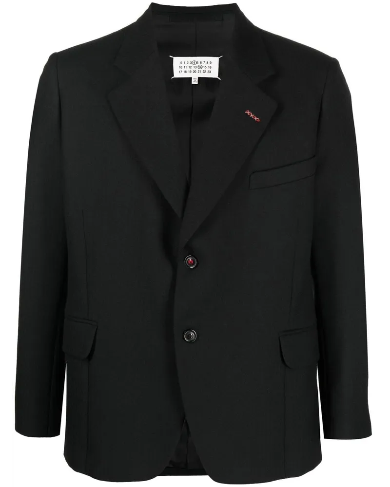 Maison Margiela Einreihiges Sakko - Schwarz Schwarz