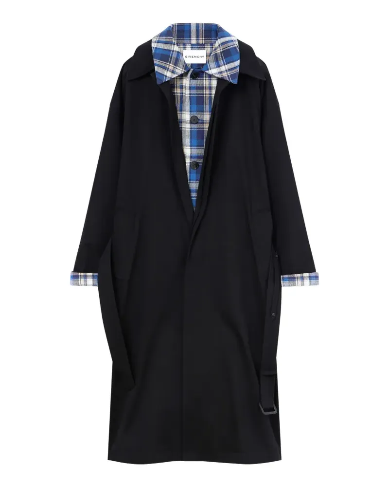 Givenchy Couture Seam Doppel-Trenchcoat aus Baumwolle - Schwarz Schwarz