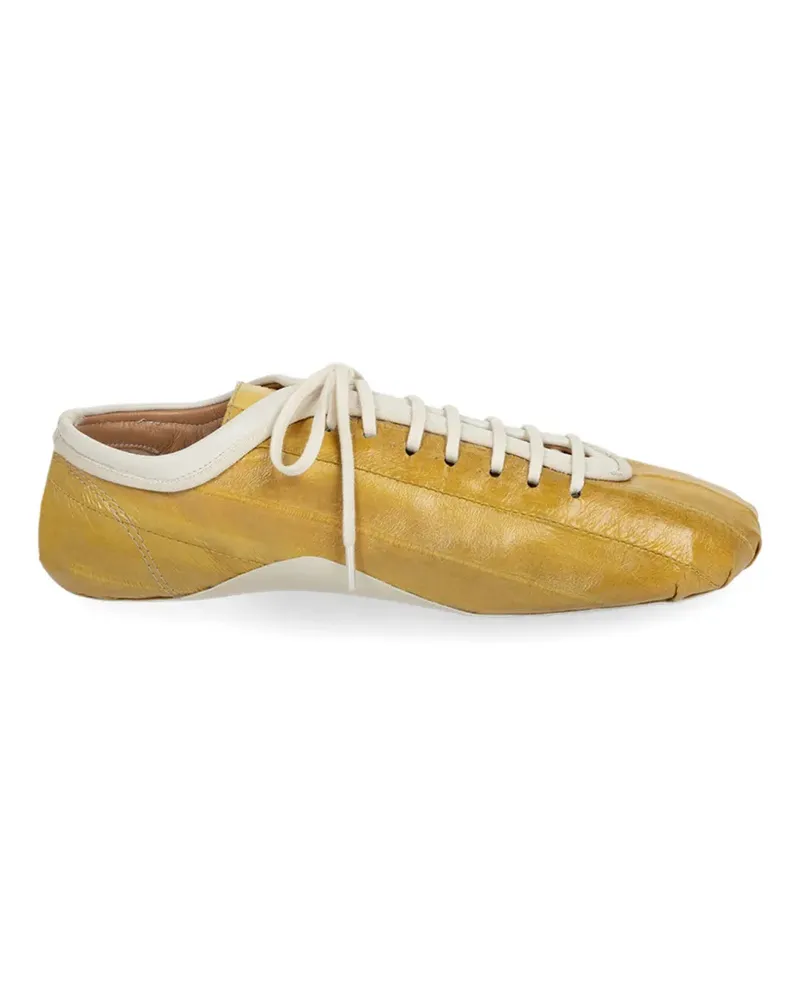 Dries van Noten Leren leather sneakers - Gelb Gelb