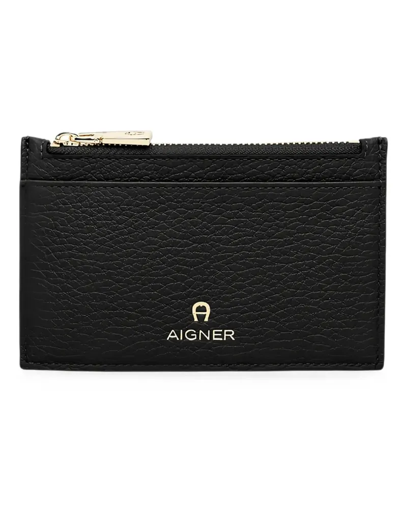 Aigner Ivy leather cardholder - Schwarz Schwarz