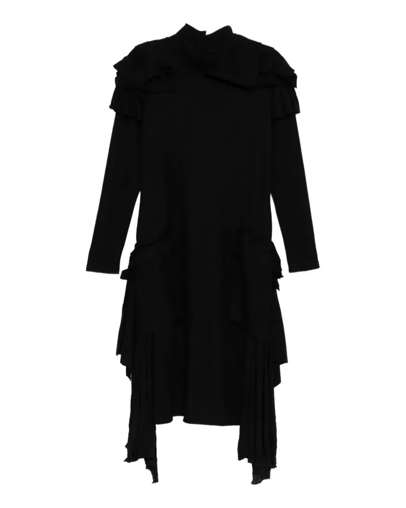 Yohji Yamamoto Luminary Kleid - Schwarz Schwarz