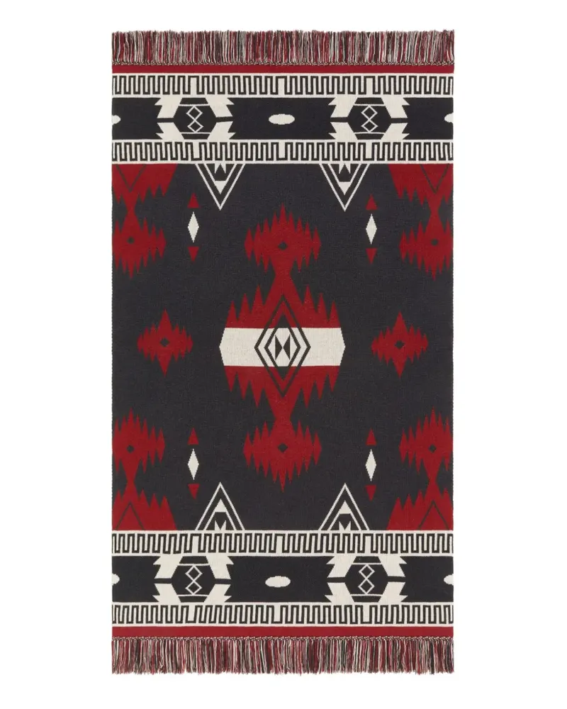 Alanui Jacquard-Decke mit Fransen - Mehrfarbig Mehrfarbig