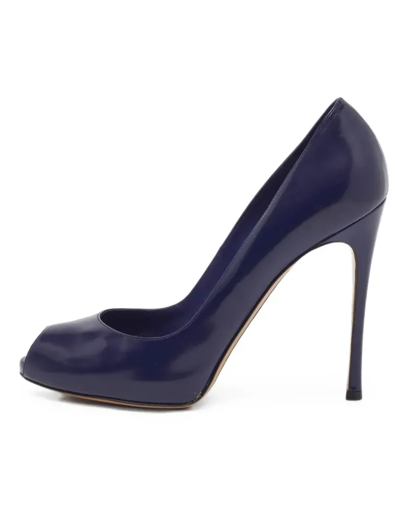 Gianvito Rossi peep-toe pumps - Blau Blau