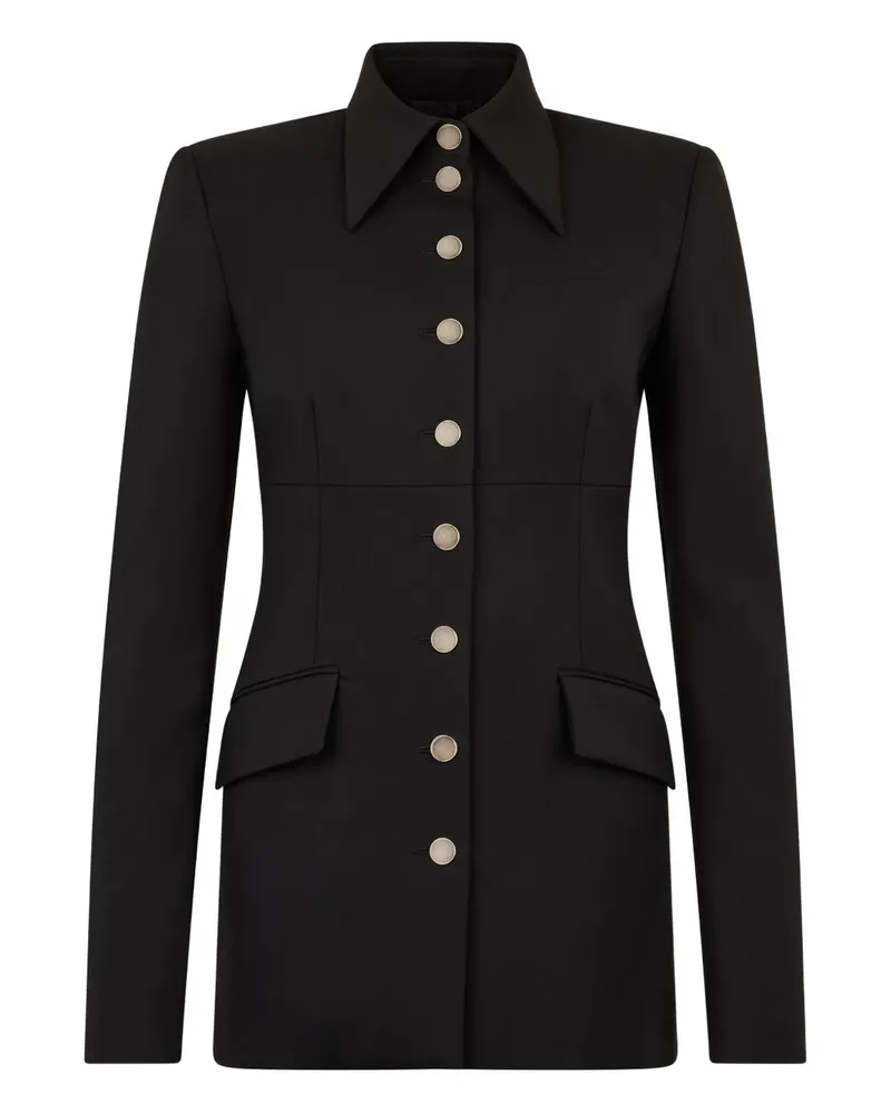 Roberto Cavalli button equestrian-style blazer - Schwarz Schwarz