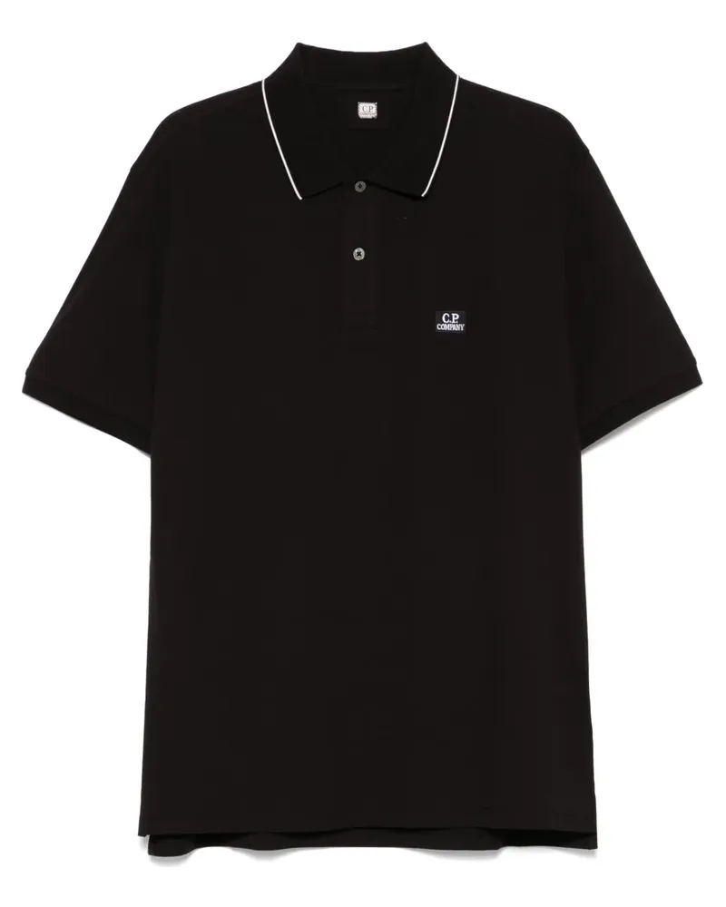 C.P. Company Poloshirt mit kurzen Ärmeln - Schwarz Schwarz