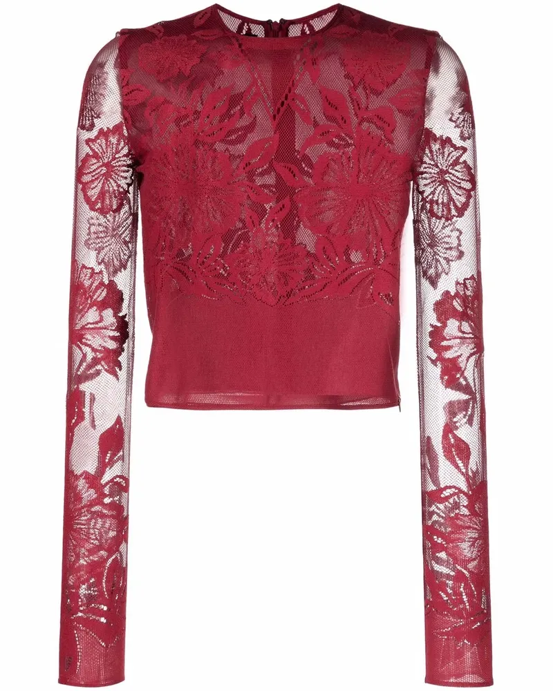 Giambattista Valli Bluse mit Spitze - Rot Rot