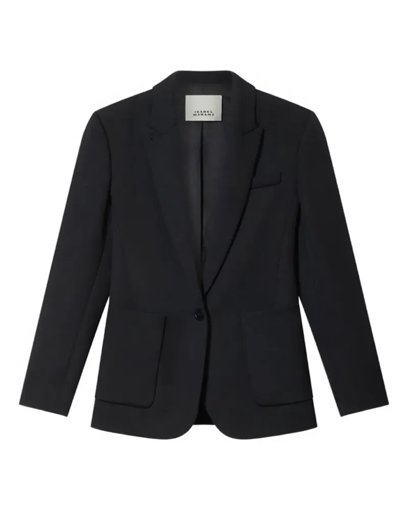 Isabel Marant Pomili tailored whipcord wool jacket - Schwarz Schwarz