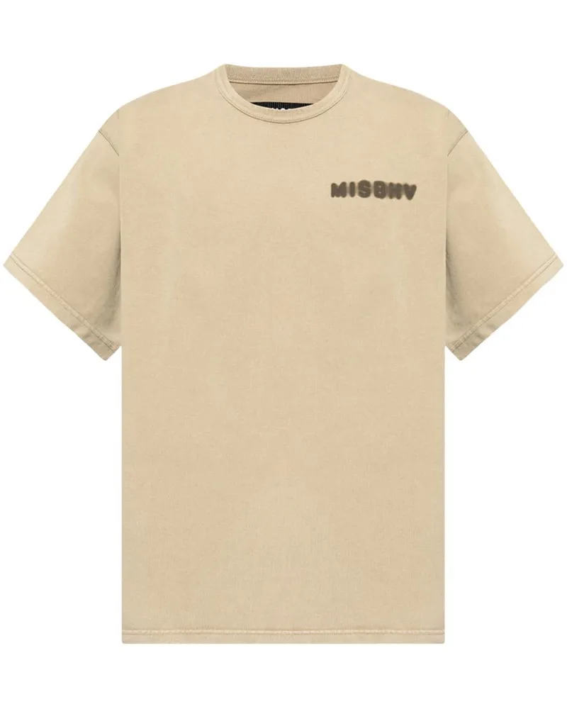 MISBHV T-Shirt mit Logo-Print Nude