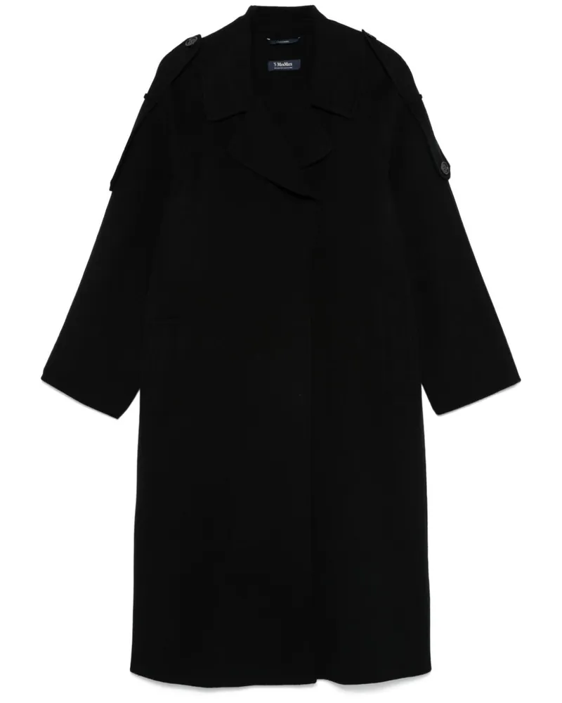 Max Mara Beato Mantel - Schwarz Schwarz