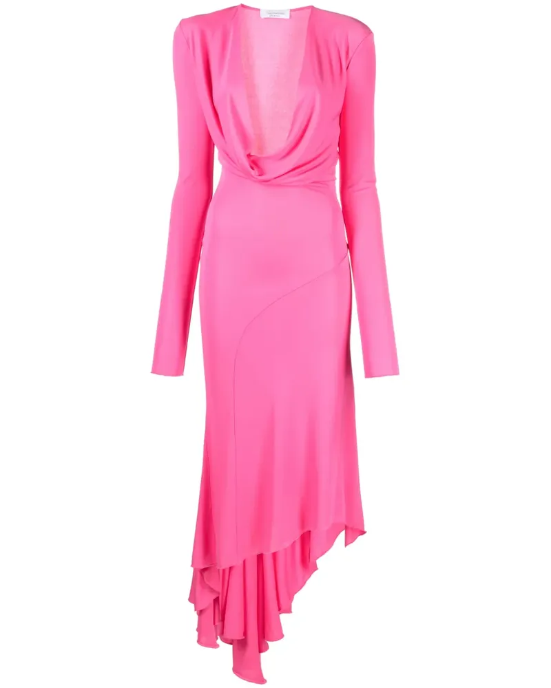 Blumarine Asymmetrisches Kleid - Rosa Rosa