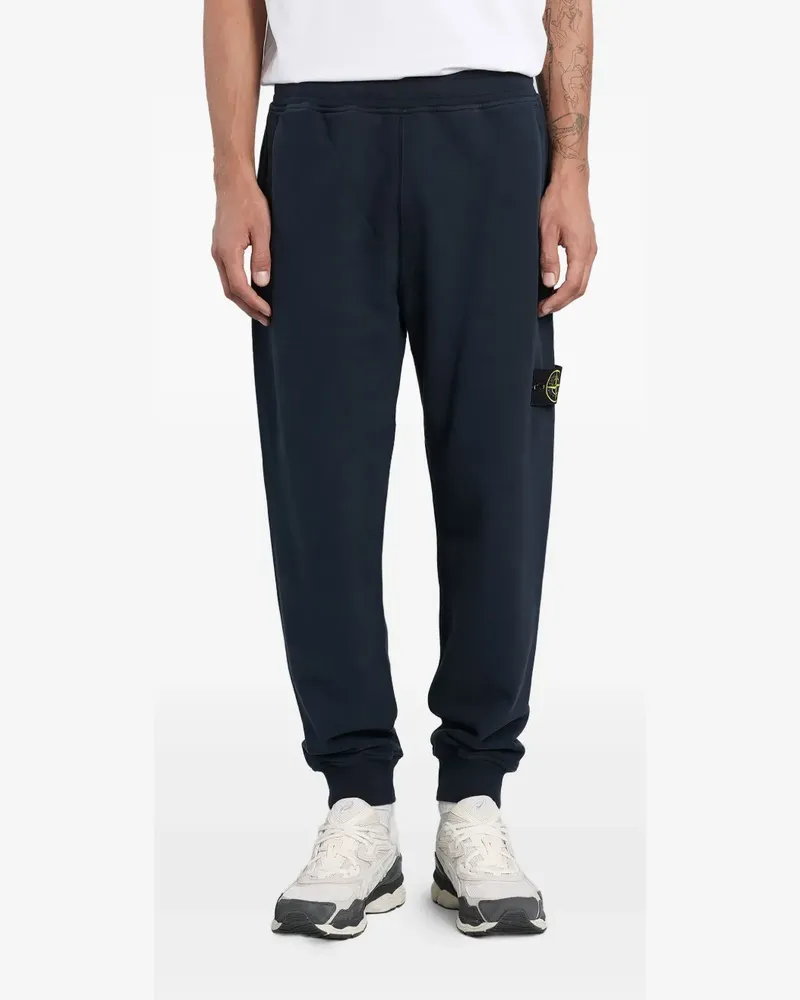 Stone Island Jogginghose mit Logo-Patch - Blau Blau