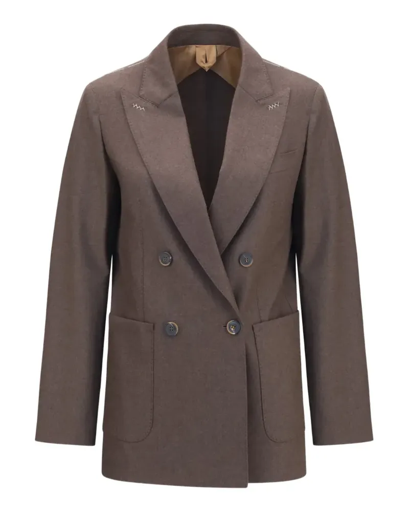 Max Mara Doppelreihiges Sakko - Braun Braun