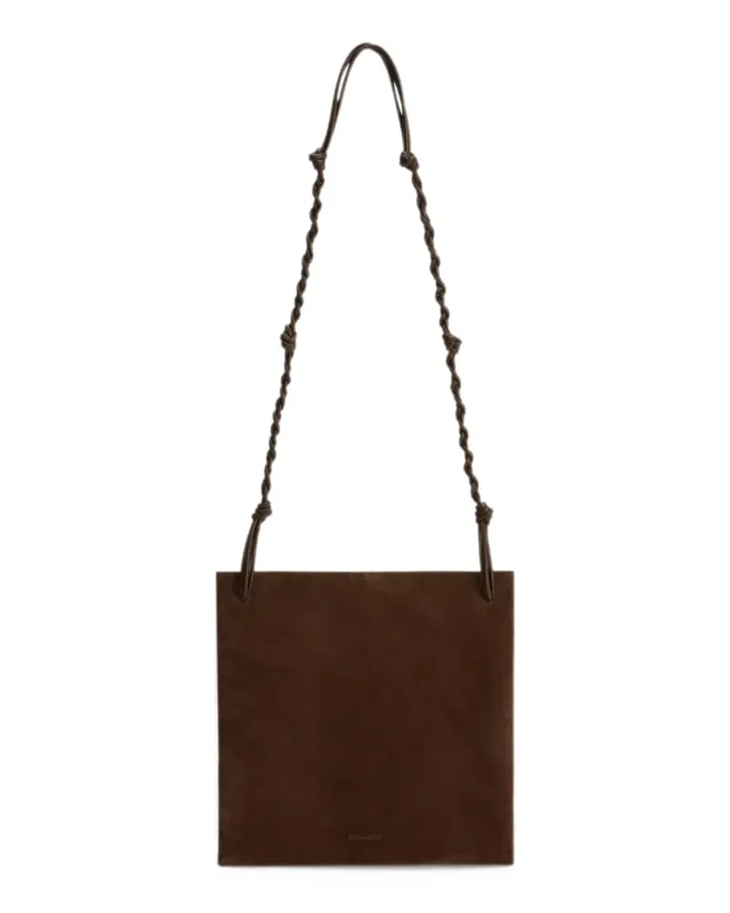 Jil Sander Tangle Schultertasche aus Wildleder mit Knoten - Braun Braun