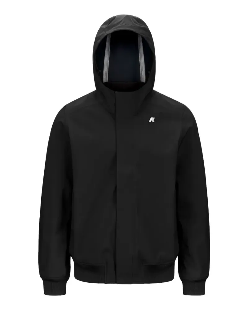 K-Way Joachim Bonded Kapuzenjacke - Schwarz Schwarz