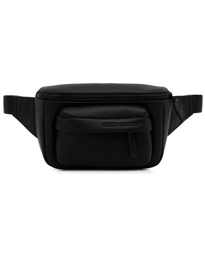 Armani Exchange textured belt bag - Schwarz Schwarz
