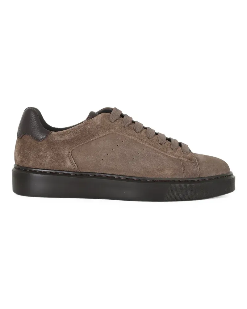 Doucal´s Sneakers mit Wildleder-Finish - Braun Braun