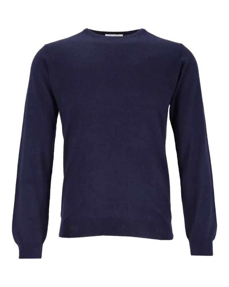 Al Duca D’Aosta 1902 fine-knit crew-neck sweater - Blau Blau