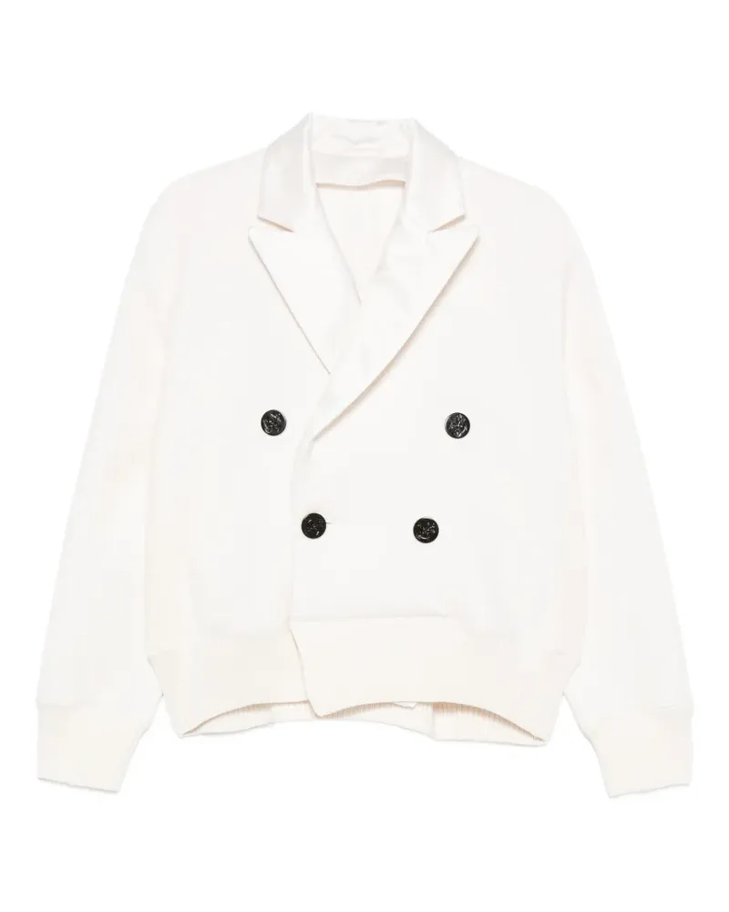 Sacai double-breasted cardigan - Nude Nude