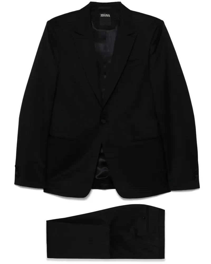 Ermenegildo Zegna Einreihiger Anzug - Schwarz Schwarz