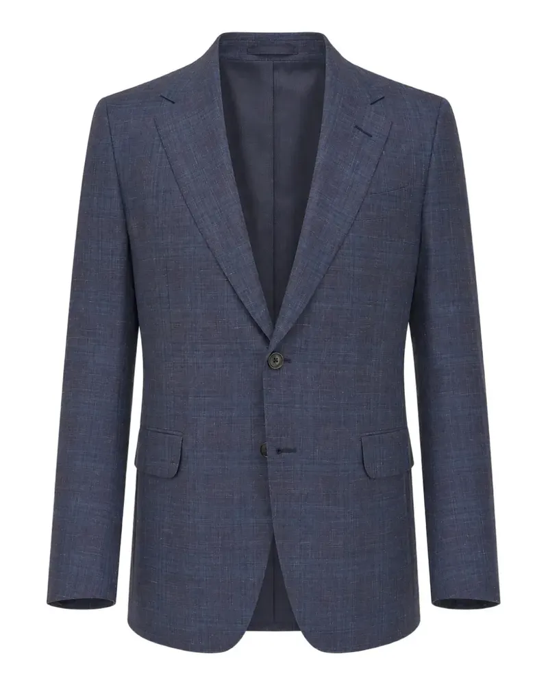 Ermenegildo Zegna check-pattern blazer - Blau Blau