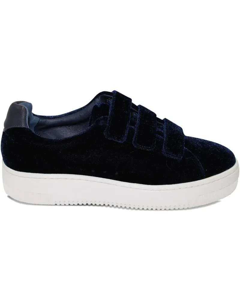 Sandro velvet sneakers - Blau Blau