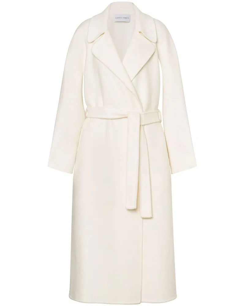 Alberta Ferretti Mantel mit Taillengürtel - Nude Nude