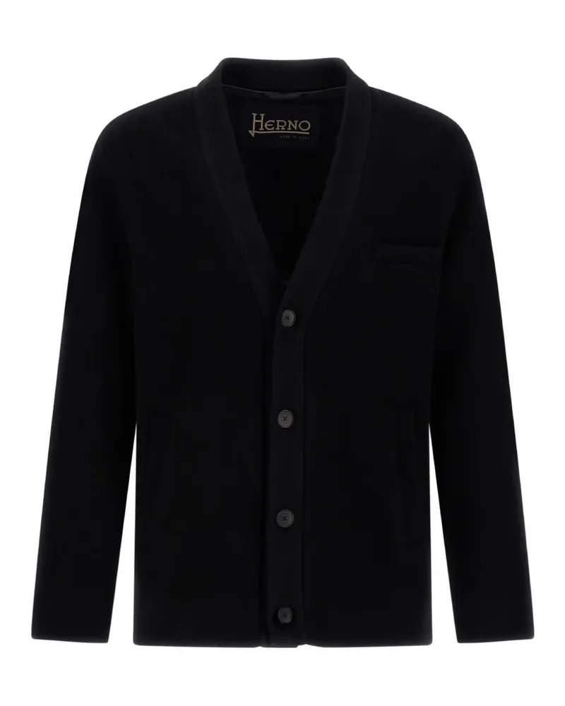 Herno Doppelseitige Twill-Jacke - Schwarz Schwarz