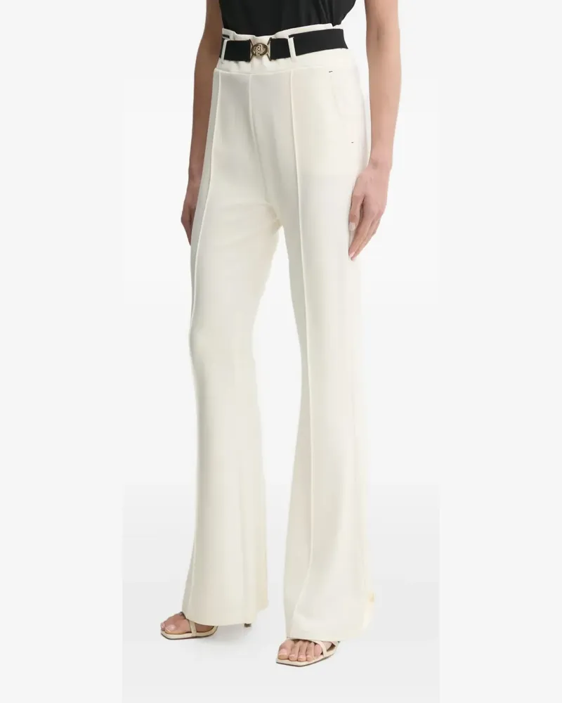 Liu Jo belted flared pants - Nude Nude