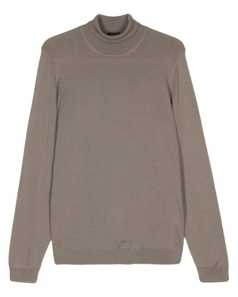 HUGO BOSS Rollkragenpullover aus Schurwolle - Braun Braun