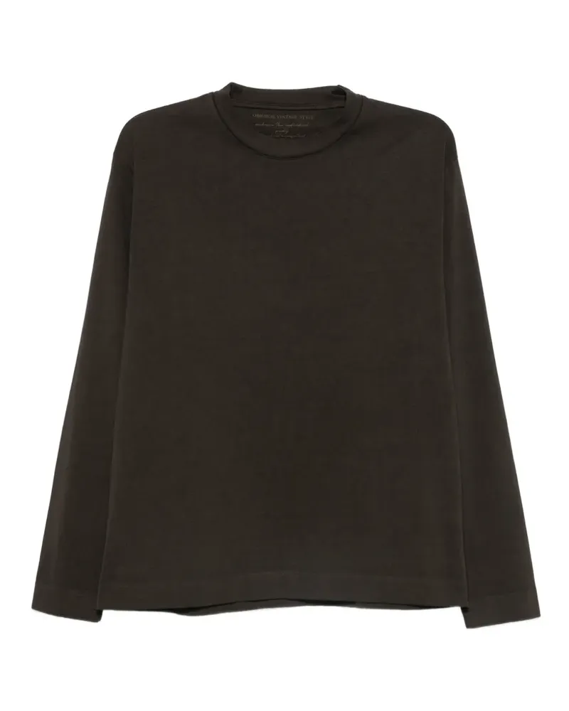 Original Vintage Style Klassisches Langarmshirt - Nude Nude