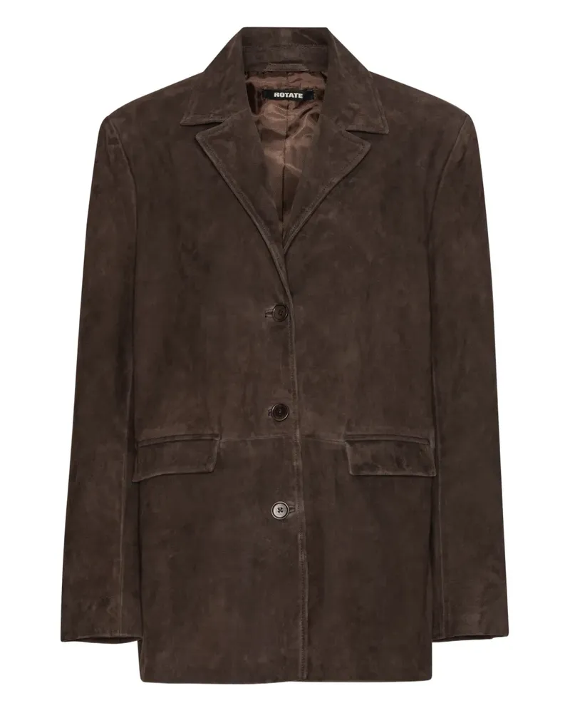 ROTATE Birger Christensen suede blazer - Braun Braun
