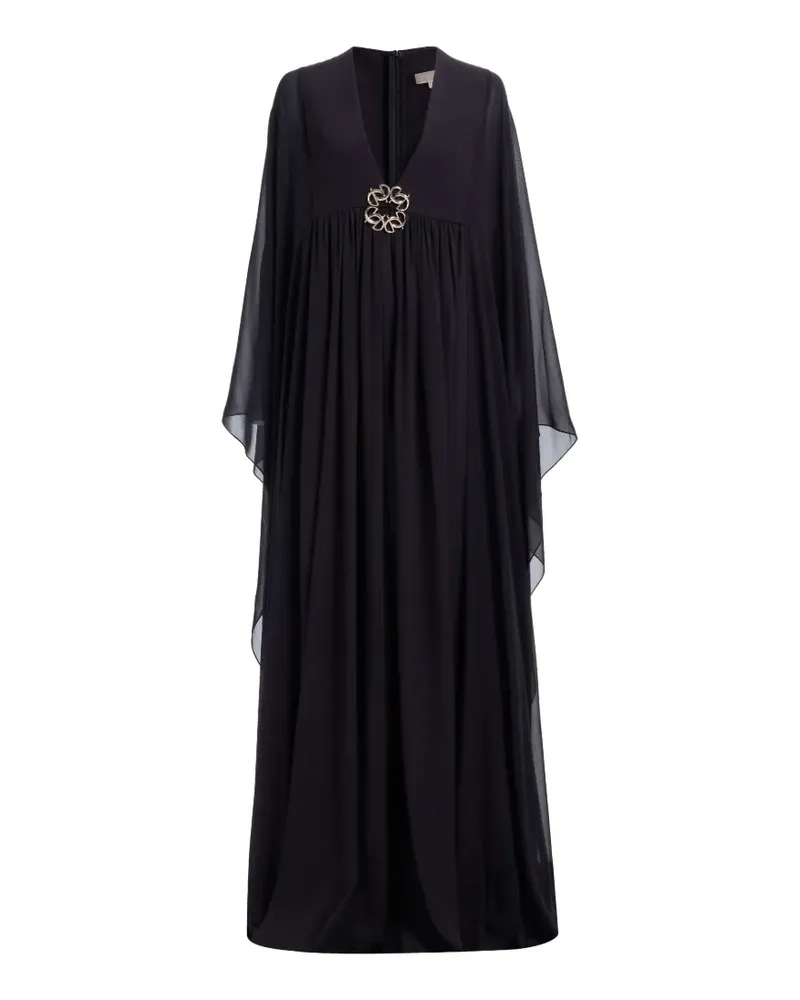 Elie Saab Verziertes Maxikleid - Schwarz Schwarz