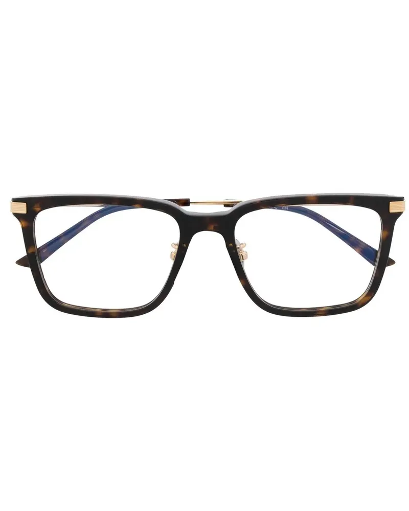 Cartier Brille mit breitem Gestell - Braun Braun