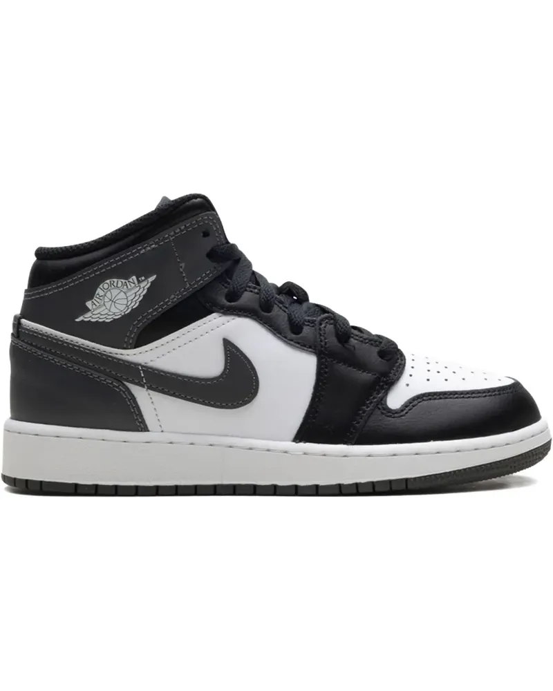 Jordan Air  1 Mid "Black/ Iron Grey/ White" Sneakers - Schwarz Schwarz