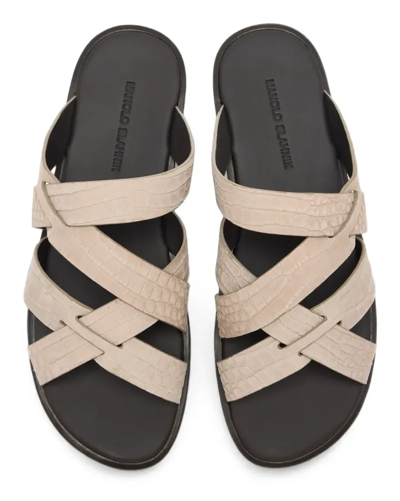 Manolo Blahnik Marvin sandals - Nude Nude