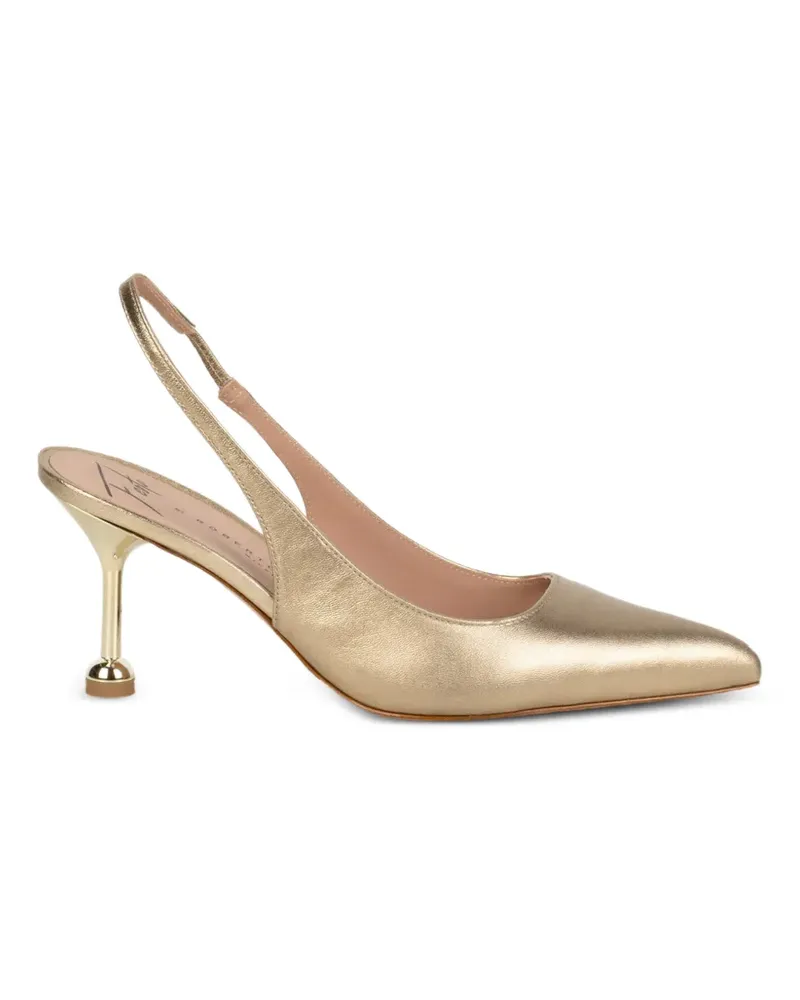 FESTA Milano metallic slingback pumps - Gold Gold