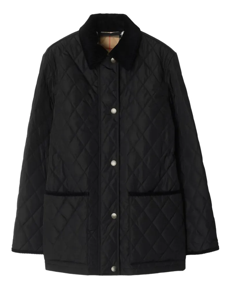 Burberry Gesteppte Jacke - Schwarz Schwarz