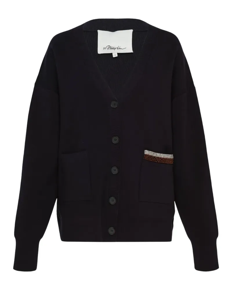 3.1 phillip lim Cardigan mit V-Ausschnitt - Blau Blau