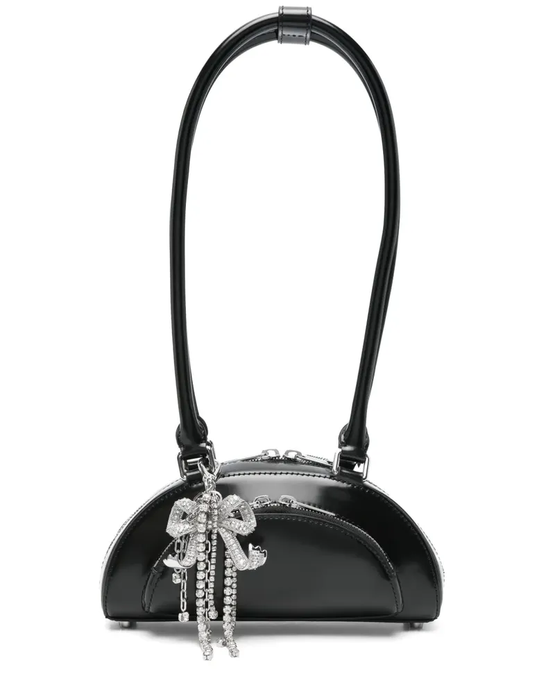 Self-Portrait Curved Charm Schultertasche - Schwarz Schwarz
