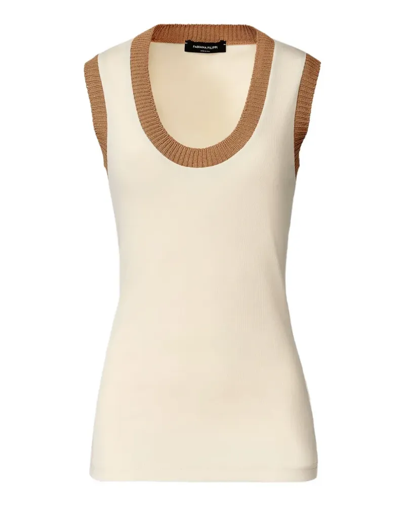 Fabiana Filippi Geripptes Tanktop - Nude Nude