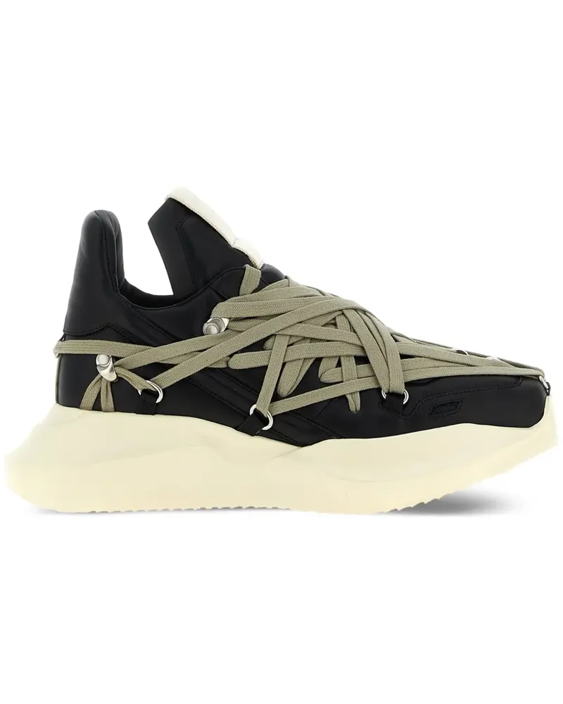 Rick Owens Megalace Geth Runner Sneakers - Schwarz Schwarz