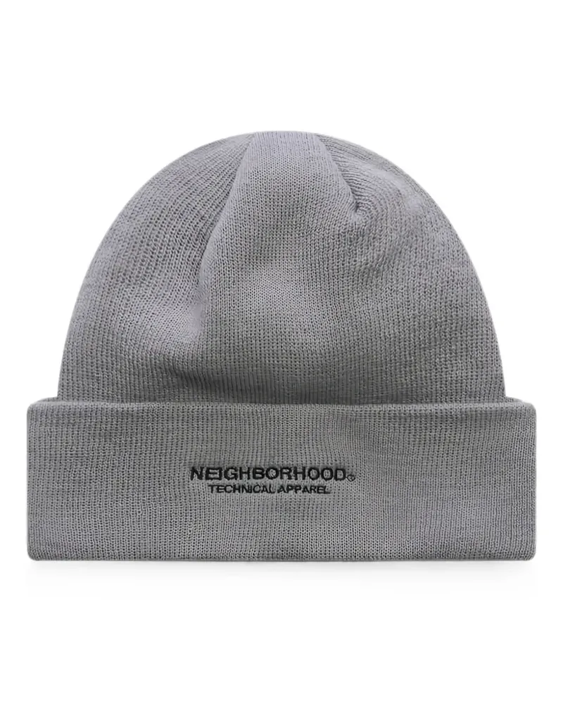 Neighborhood Beanie mit Logo-Stickerei - Grau Grau