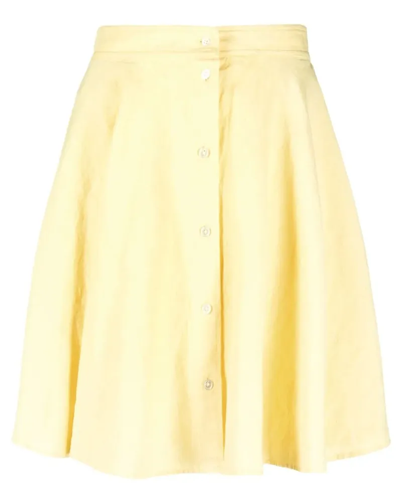 Ralph Lauren Midirock in A-Linie - Gelb Gelb