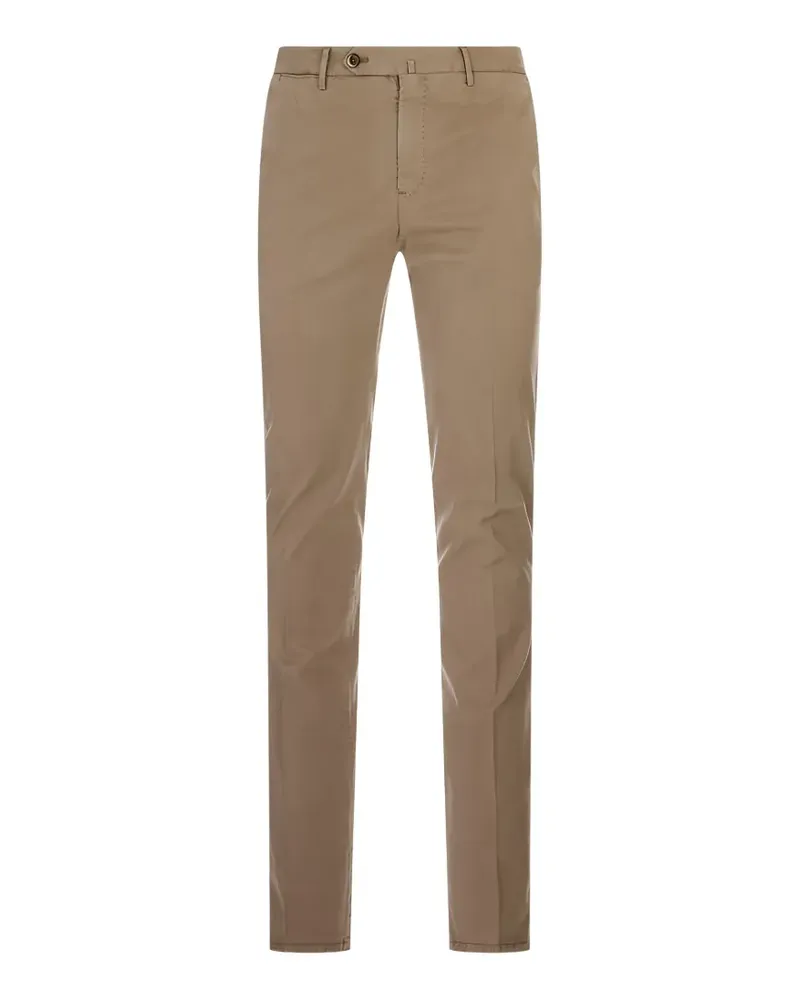 PT TORINO pressed-crease trousers - Braun Braun