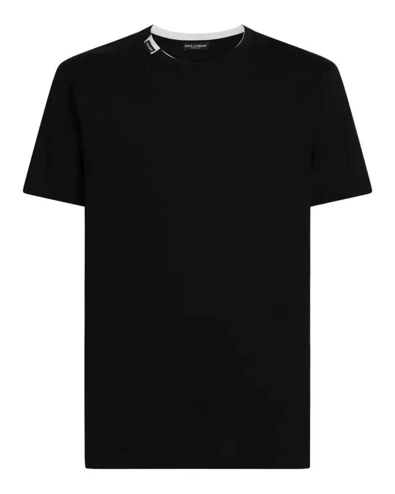 Dolce & Gabbana cotton jersey T-shirt - Schwarz Schwarz