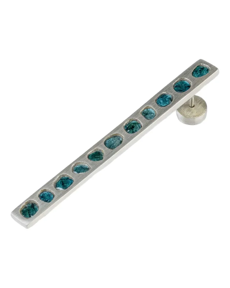 Parts Of Four Plate Sterlingsilber-Ohrring mit Diamanten - Grau Grau