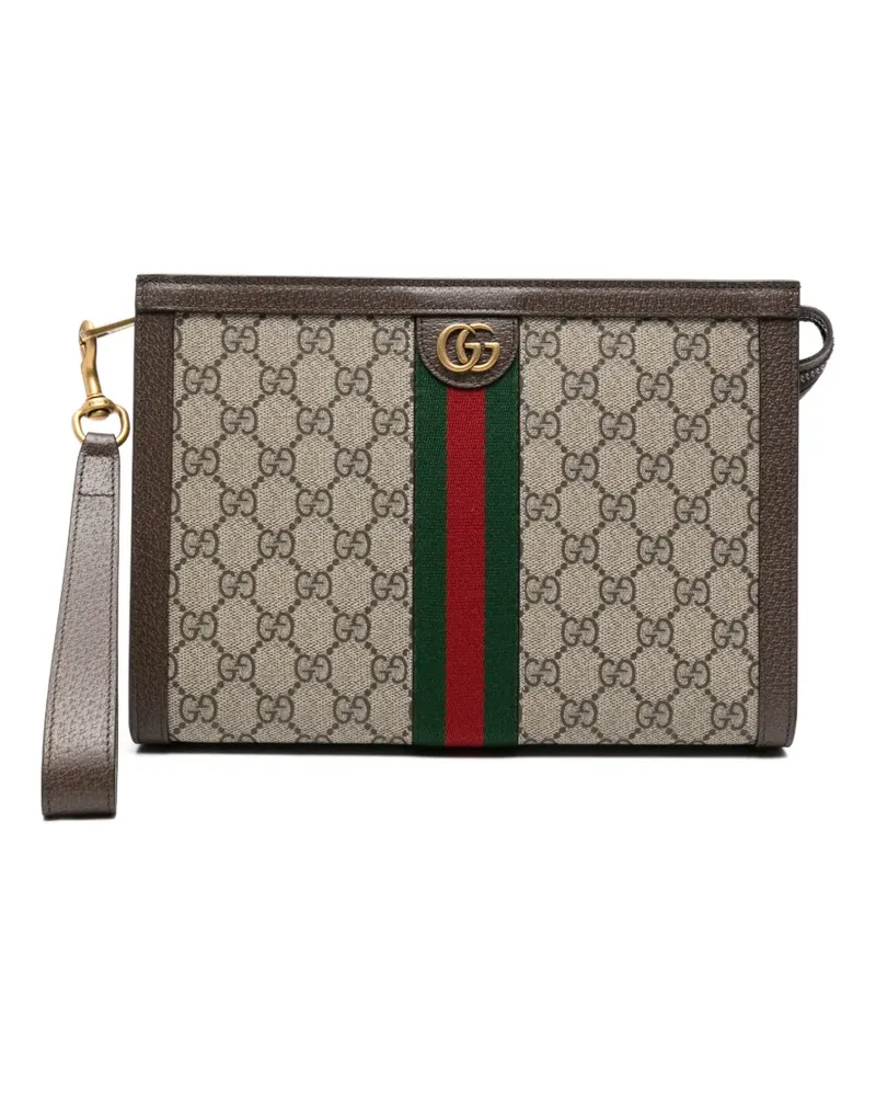 Gucci Kleine Ophidia GG Supreme Clutch - Nude Nude
