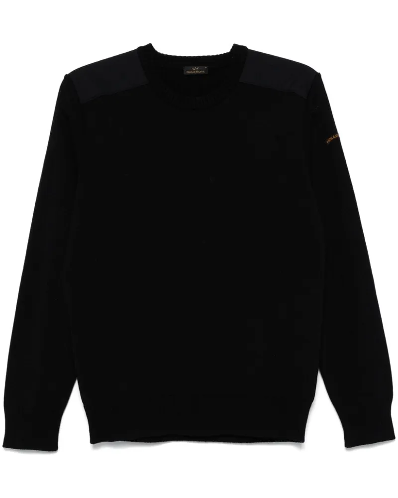 Paul & Shark Pullover mit Typhoon®-Einsätzen - Schwarz Schwarz
